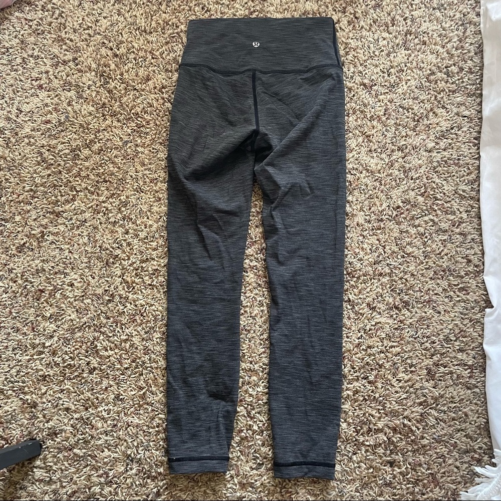 Dark grey lululemon leggings 25”